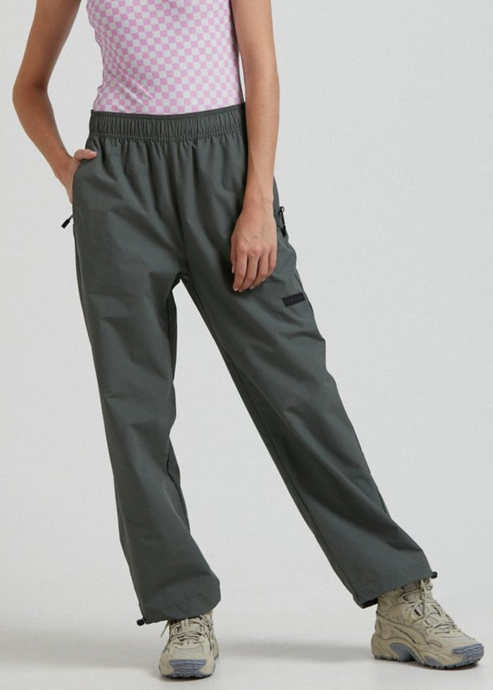 Afends Womens Sybil - Recycled Spray Pants  - Jungle Green - Sustainable Clothing - Streetwear