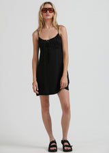 Afends Womens Leni - Recycled Babydoll Mini Dress - Black - Https://player.vimeo.com/external/638491040.hd.mp4?s=edd45d840877560232a995f934f141eac2d0aee0&profile_id=175