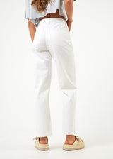 Afends Womens Shelby - Hemp Wide Leg Pants - White - Afends womens shelby   hemp wide leg pants   white   sustainable clothing   streetwear