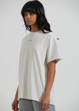 Afends Womens Carvings - Recycled Oversized T-Shirt - Off White - Afends womens carvings   recycled oversized t shirt   off white   sustainable clothing   streetwear