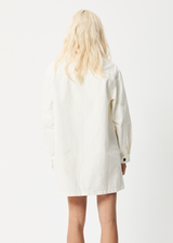 Afends Womens Tori - Organic Denim Dress - Off White - Afends womens tori   organic denim dress   off white   sustainable clothing   streetwear