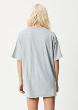 Afends Womens Paradoxic - Hemp Oversized Graphic T-Shirt - Shadow Grey Marle - Afends womens paradoxic   hemp oversized graphic t shirt   shadow grey marle   sustainable clothing   streetwear