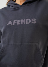 Afends Womens Glits - Recycled Hoodie - Charcoal - Afends womens glits   recycled hoodie   charcoal   sustainable clothing   streetwear