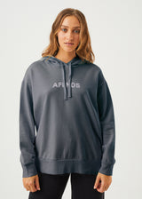 Afends Womens Dua - Recycled Hoodie - Charcoal - Afends womens dua   recycled hoodie   charcoal   sustainable clothing   streetwear