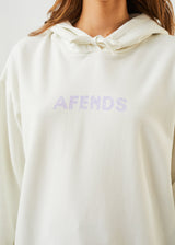 Afends Womens Dua - Recycled Hoodie - Off White - Afends womens dua   recycled hoodie   off white   sustainable clothing   streetwear
