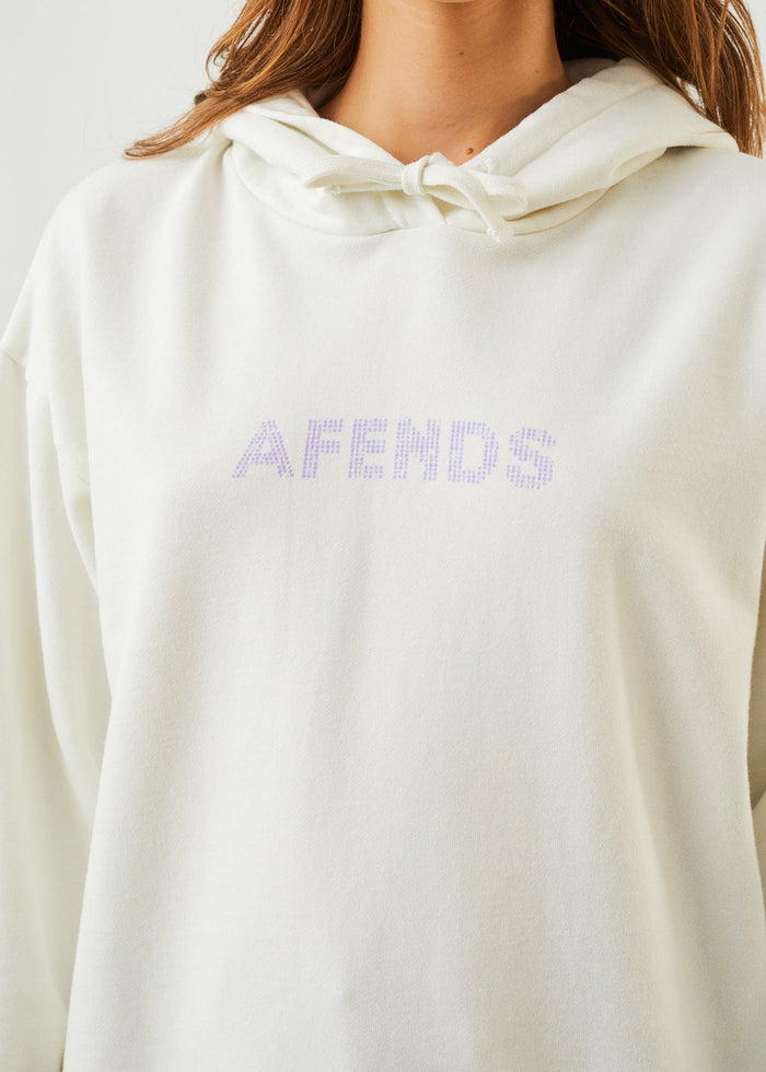Afends Womens Dua - Recycled Hoodie - Off White - Sustainable Clothing - Streetwear