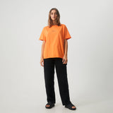 Afends Womens Luxury - Recycled Oversized T-Shirt - Papaya - Afends womens luxury   recycled oversized t shirt   papaya   sustainable clothing   streetwear