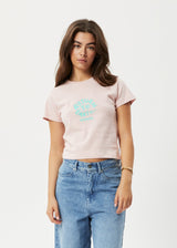 Afends Womens Taylor - Recycled Baby T-Shirt - Lotus - Afends womens taylor   recycled baby t shirt   lotus   sustainable clothing   streetwear