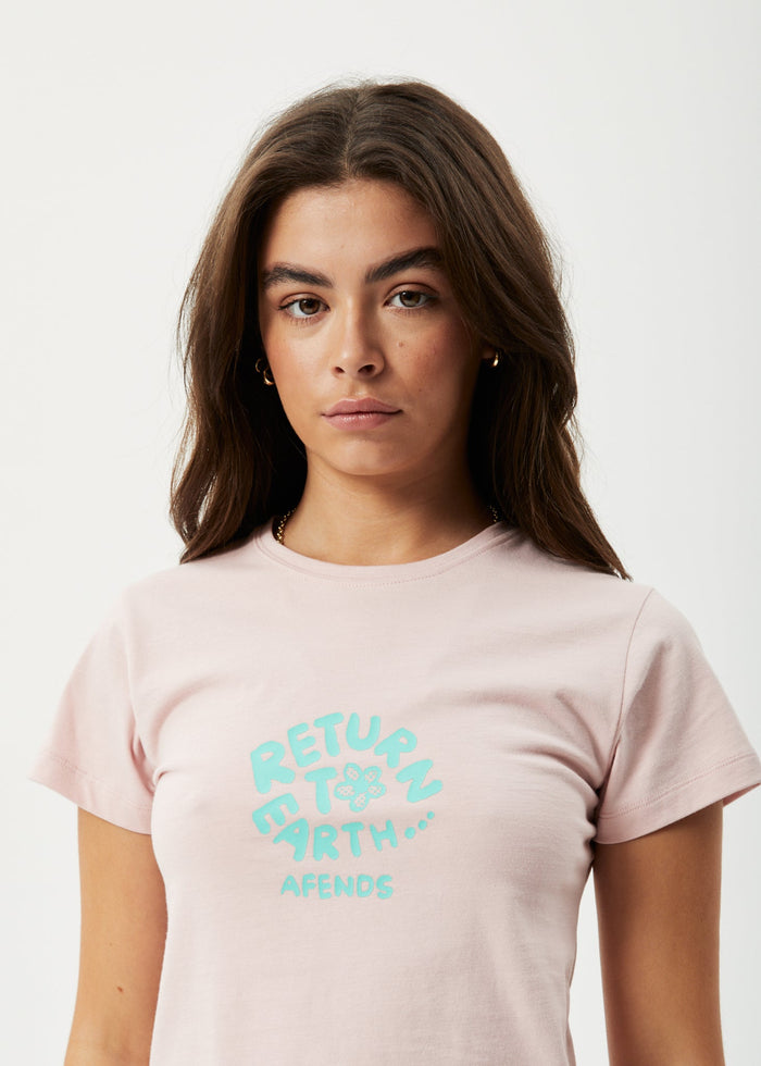 Afends Womens Taylor - Recycled Baby T-Shirt - Lotus - Sustainable Clothing - Streetwear