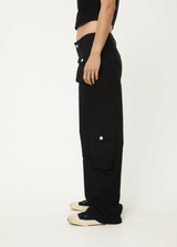 Afends Womens Linger - Recycled Cargo Pants - Black - Afends womens linger   recycled cargo pants   black   sustainable clothing   streetwear