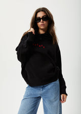 Afends Womens Kala - Recycled Hoodie - Black - Afends womens kala   recycled hoodie   black   sustainable clothing   streetwear