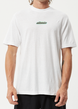 Afends Mens Heatwave - Hemp Retro Graphic Logo T-Shirt - White - Afends mens heatwave   hemp retro graphic logo t shirt   white   sustainable clothing   streetwear