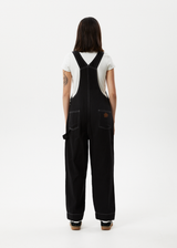 Afends Womens Louis - Baggy Overalls - Washed Black - Afends womens louis   baggy overalls   washed black   sustainable clothing   streetwear