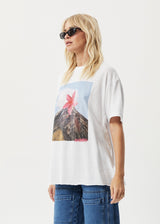 Afends Womens Under Pressure - Oversized T-Shirt - White - Afends womens under pressure   oversized t shirt   white   sustainable clothing   streetwear