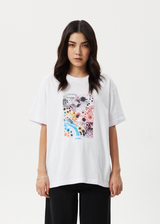Afends Womens Benedict - Oversized Tee - White - Afends womens benedict   oversized tee   white   sustainable clothing   streetwear