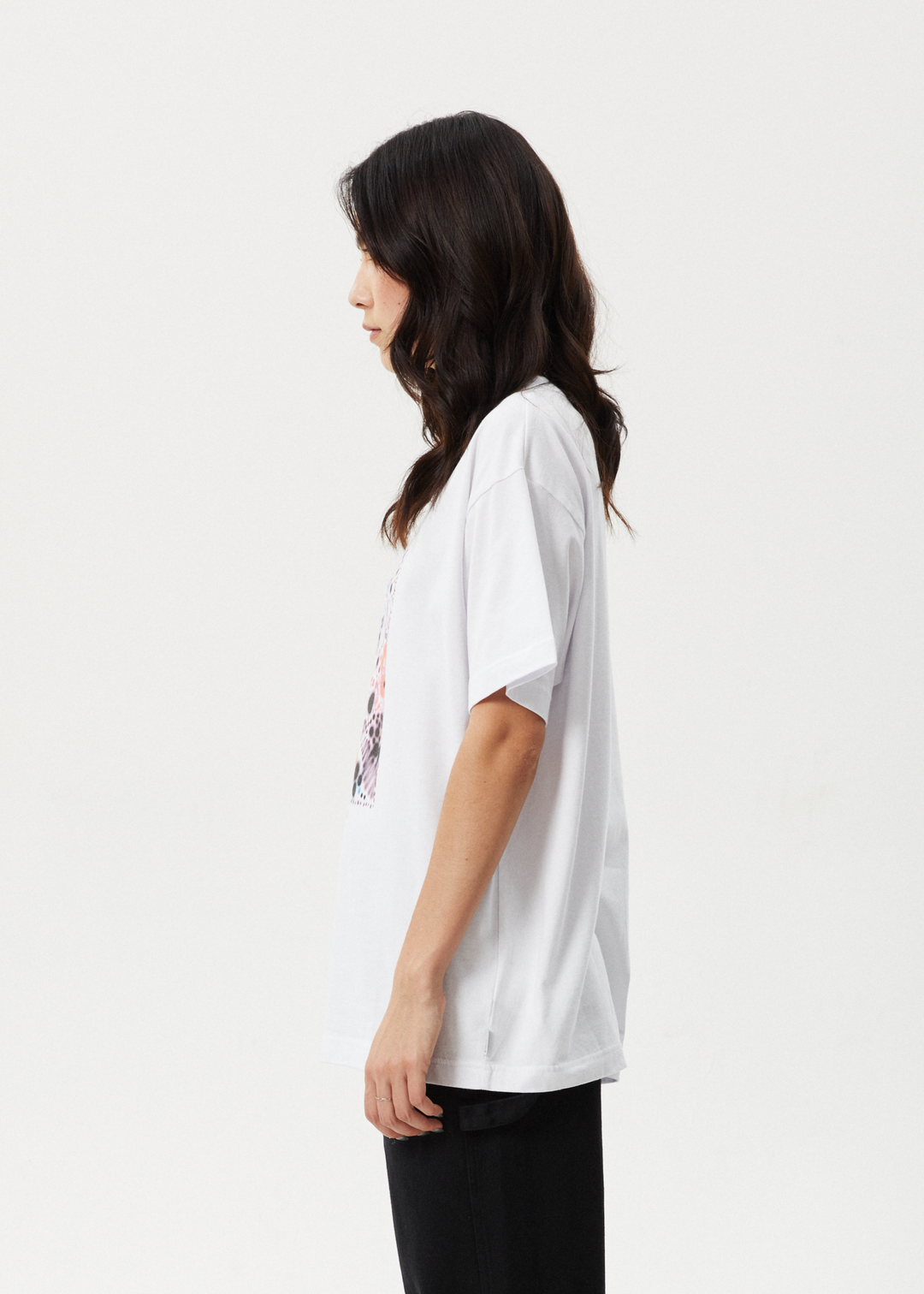 Afends Womens Benedict - Oversized Tee - White - Sustainable Clothing - Streetwear