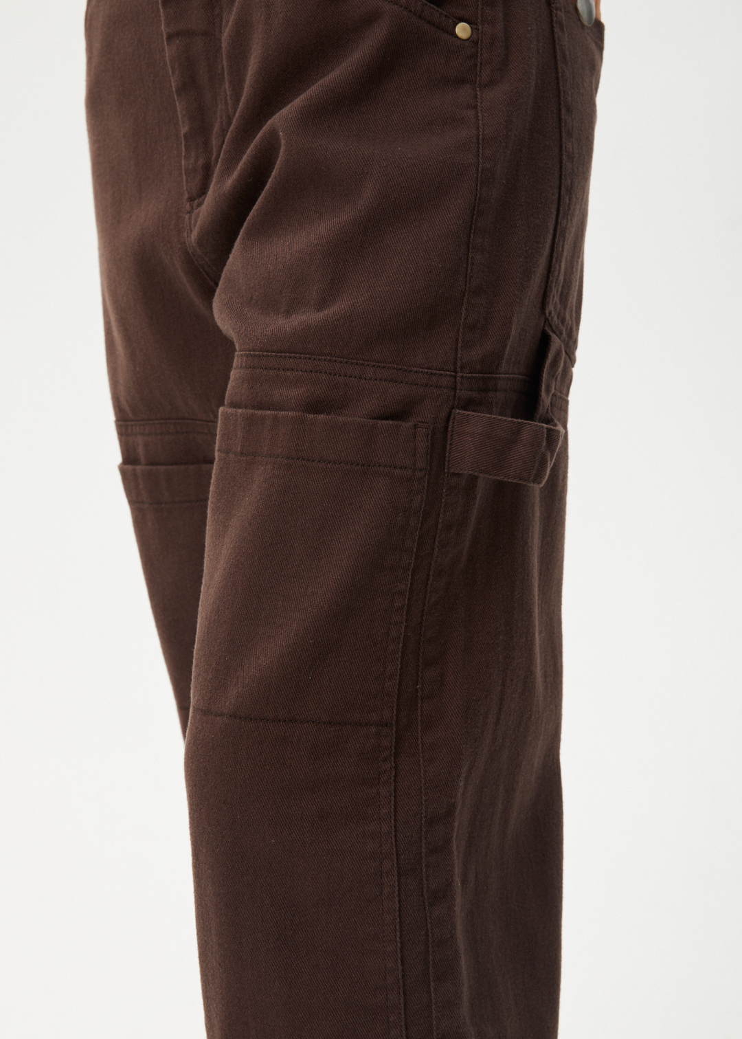 Afends Womens Moss - Carpenter Pant - Coffee - Sustainable Clothing - Streetwear