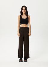 Afends Womens Landed - Knit Pant - Coffee - Afends womens landed   knit pant   coffee   sustainable clothing   streetwear