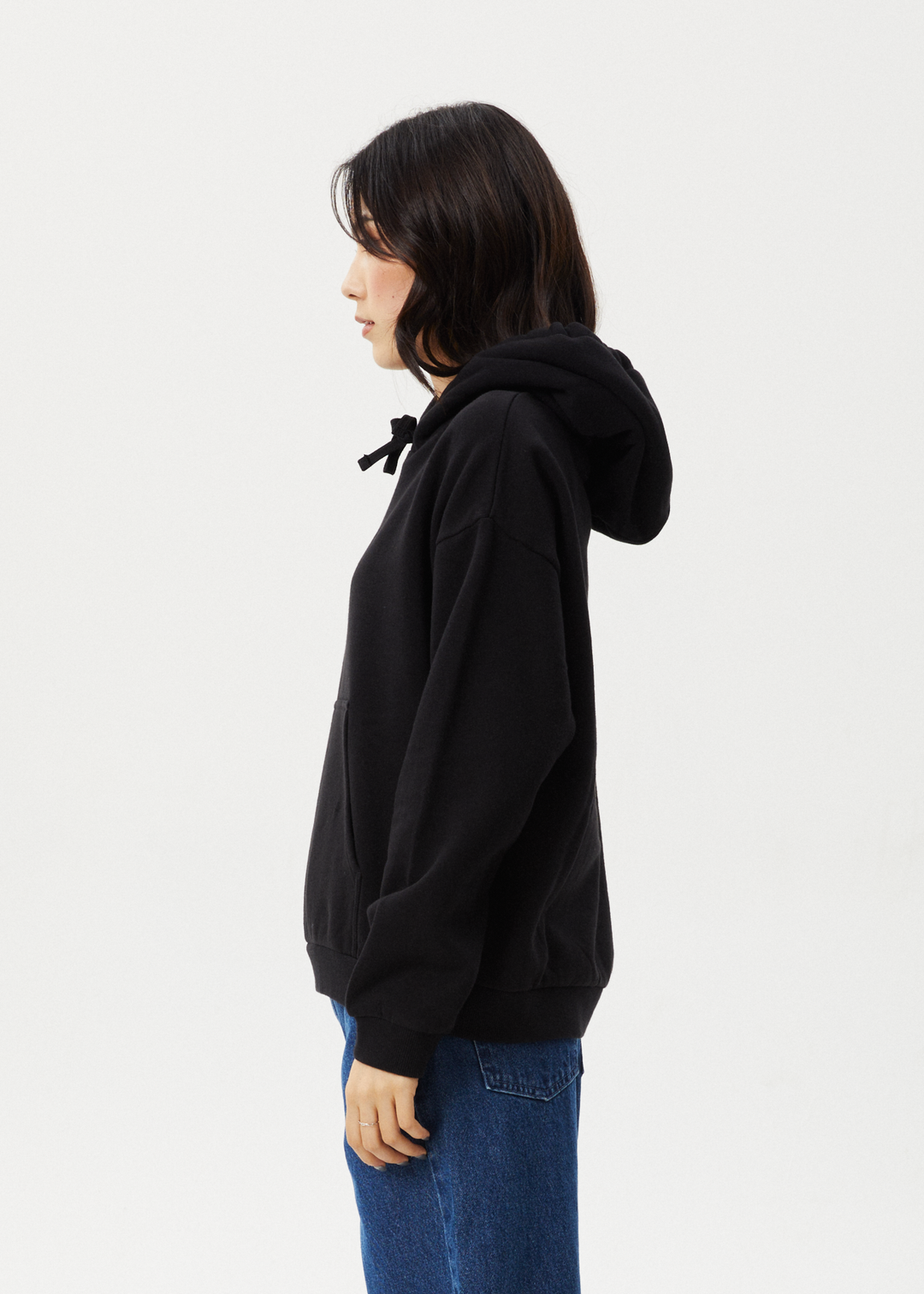 Afends Womens Burning - Pull On Hood - Black - Sustainable Clothing - Streetwear