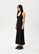 Afends Womens Grace - Cupro Maxi Dress - Black - Afends womens grace   cupro maxi dress   black   sustainable clothing   streetwear
