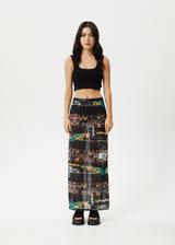 Afends Womens Astral - Sheer Maxi Skirt - Black - Afends womens astral   sheer maxi skirt   black   sustainable clothing   streetwear
