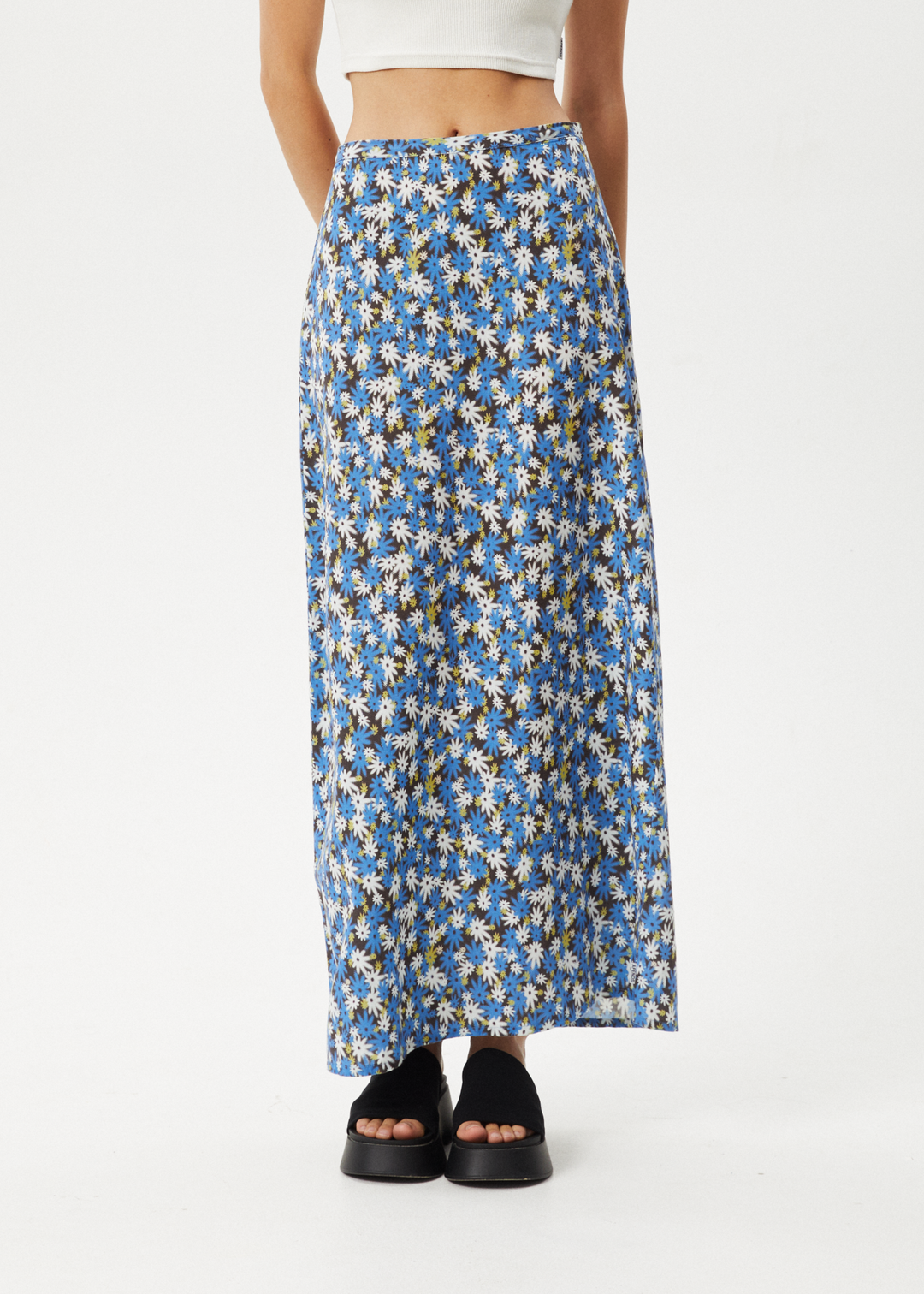 Afends Womens Petal - Maxi Skirt - Lake Floral - Sustainable Clothing - Streetwear