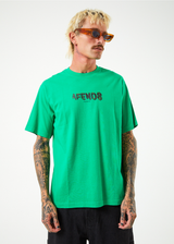 Afends Mens Programmed - Recycled Retro T-Shirt - Forest - Afends mens programmed   recycled retro t shirt   forest   sustainable clothing   streetwear