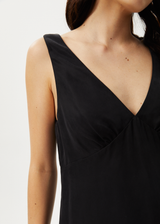 Afends Womens Grace - Cupro Mini Dress - Black - Afends womens grace   cupro mini dress   black   sustainable clothing   streetwear